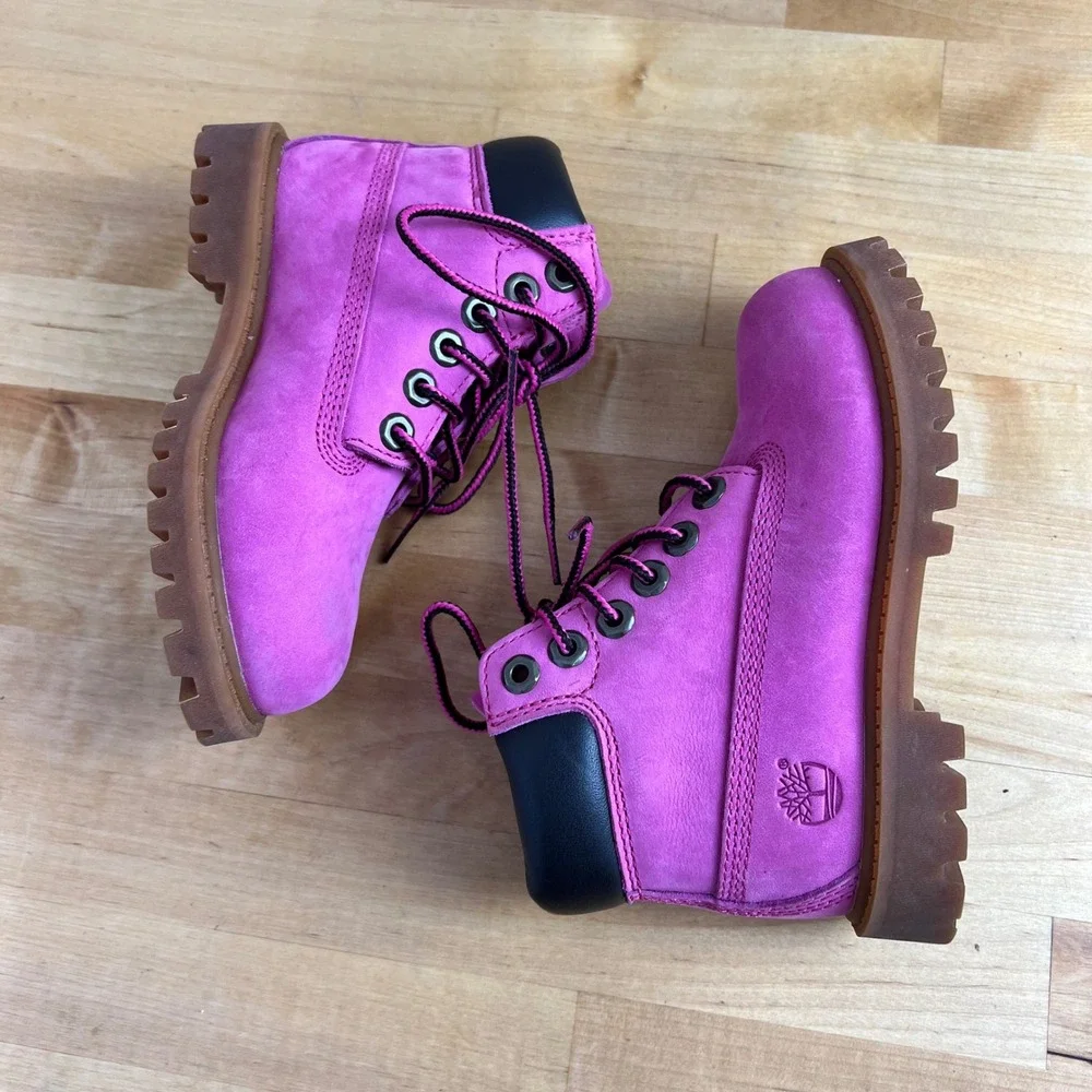 Timberland Pink Susan G Komen Waterproof High Top Boots Kids Toddler US 9‎